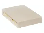 Prześcieradło Jersey z gumką krem jasny  120x200   007